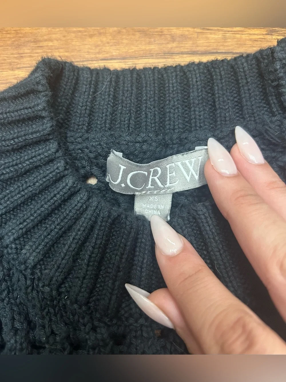 J.Crew Pointelle Crewneck Open Knit sweater fisherman quiet luxury minimalist